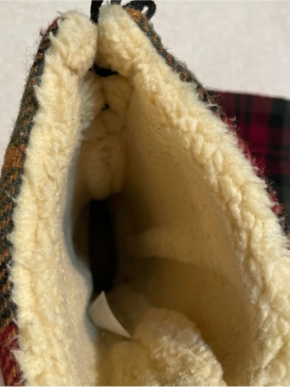 Vintage Women’s L.L. Bean Boots Size 7 M Wool Flannel Sherpa Lined Made In USA